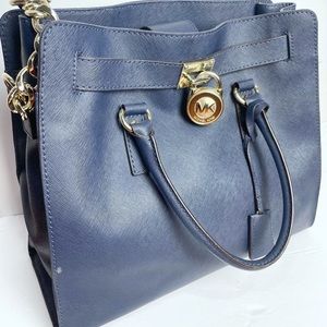Navy Michael Kors large tote